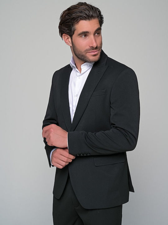 Alessandro Men's Suit Jacket Black