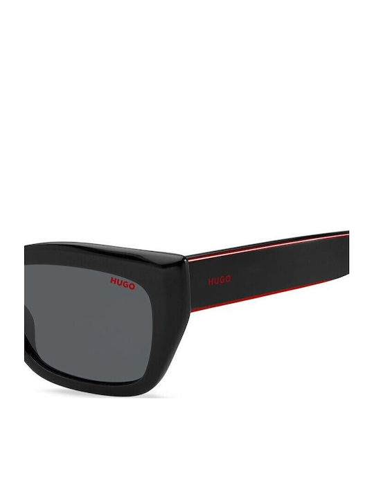 Boss Women's Sunglasses with Black Plastic Frame and Black Lens HG 1301/S OIT/IR