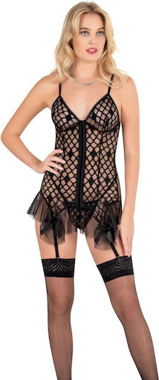 Moongirl Σετ Sexy Babydoll Babydoll & String Μαύρο