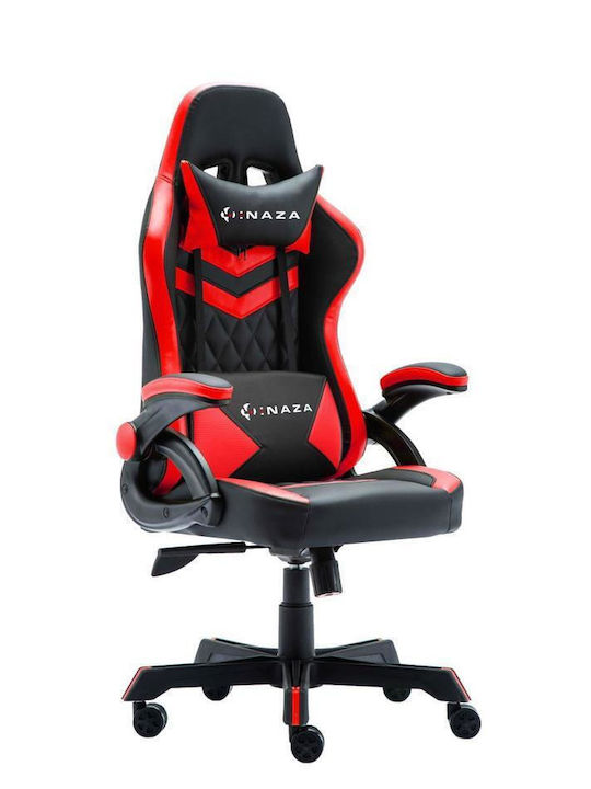 Inaza Scaun Gaming Din piele ecologică cu Brațe Reglabile Neagră