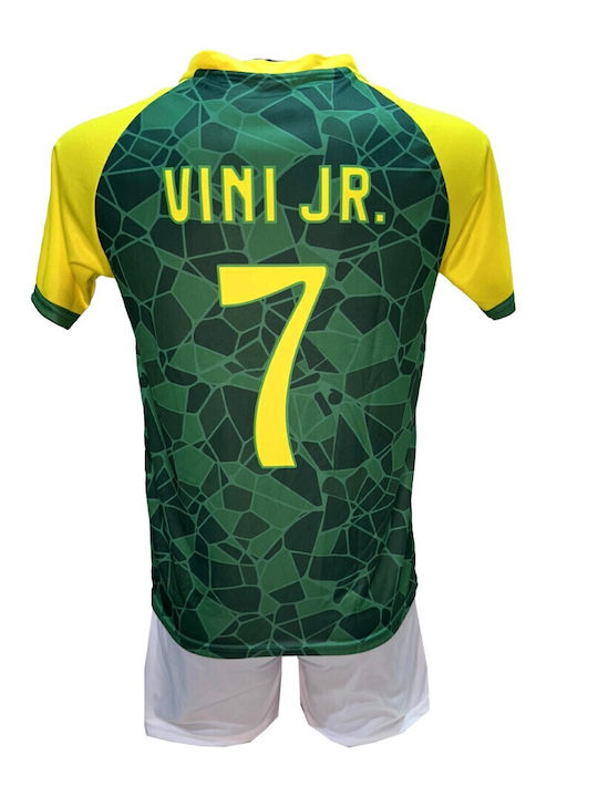 Kids Brazil National Football Team Set Vini Green-Yellow/White 270825-11