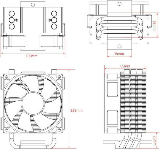 ID-Cooling ID-Cooling CPU-Kühlerlüfter für Steckdose 115x/1200/AM5/1700