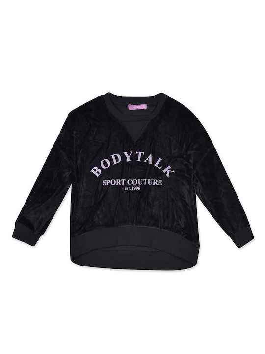 Kids Sweatshirt with Hood Black
