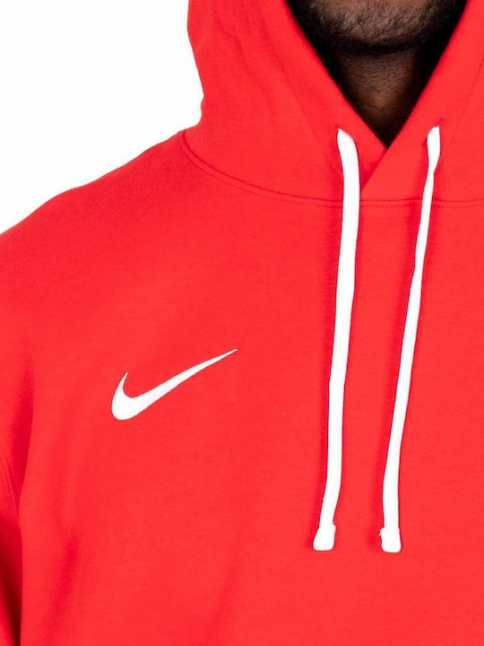 Fleece Kinder-Sweatshirt mit Kapuze und Taschen Rot Park 20