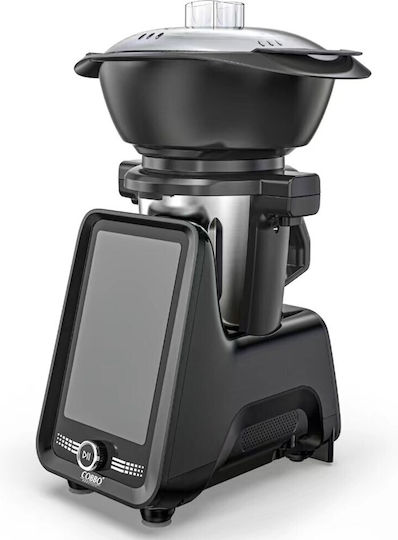 Cobbo Multifunktions-Food-Prozessor 800W mit Behälter 2.3Es und Blender-Kanne Schwarz