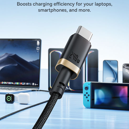 Baseus USB 2.0 Kabel USB-C männlich - USB-C 240W PD Gold 1m P10377803U03-00