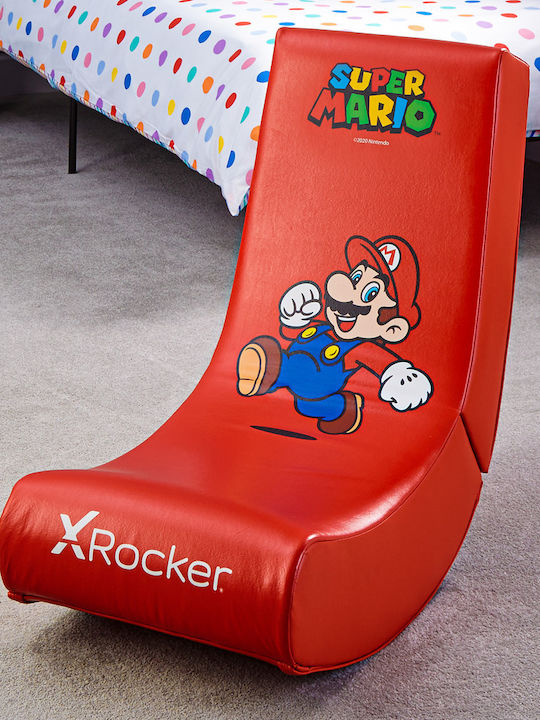 X-Rocker Super Mario Καρέκλα Gaming Δερματίνης Κόκκινη