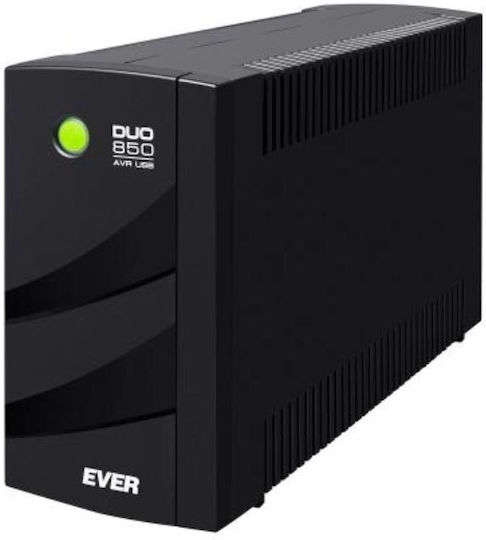 Ever Duo 850 UPS (VI) Line-Interactive 850VA 550W with 3 Schuko AC Outlets