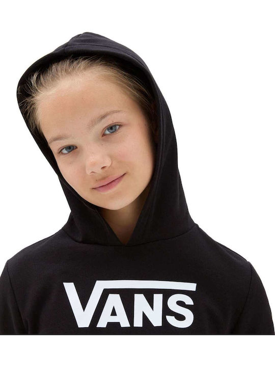 Kids Sweatshirt with Hood and Pockets Black