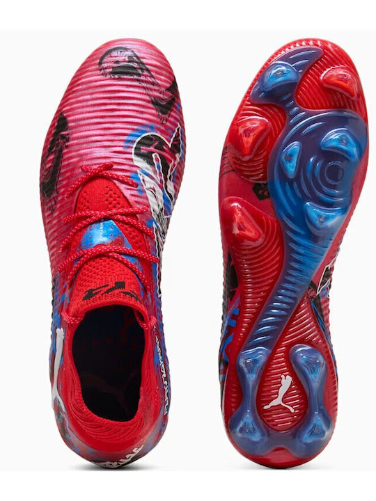 PUMA Future 8 Ultimate Playmakers Футболни Обувки с Бутони Червени
