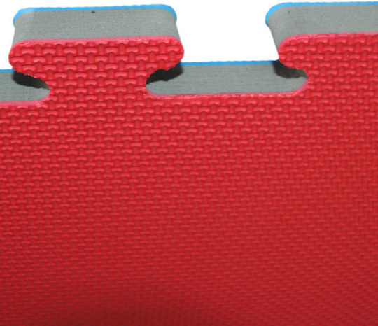 Olympus Sport EVA Gym Floor Puzzle Tatami Mat Economy Red 100x100x2cm