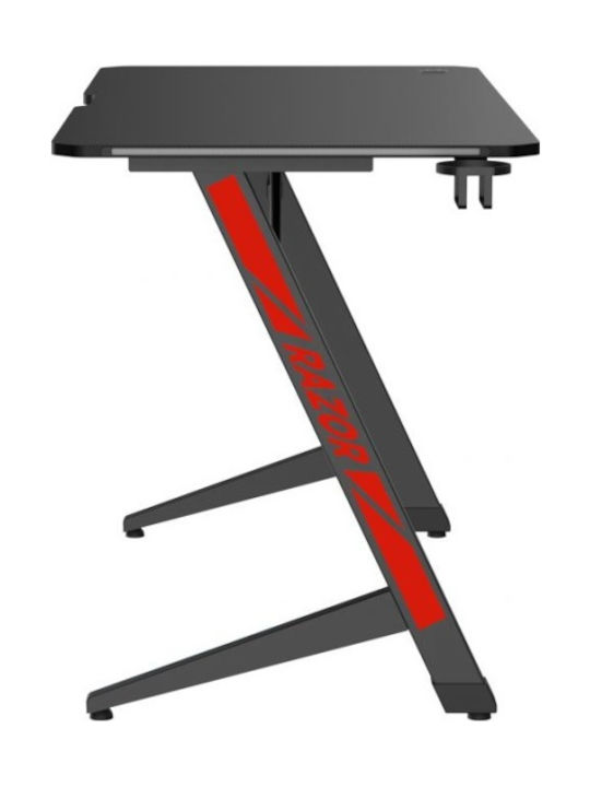 Birou de Gaming din Lemn Negru 120x60x75cm