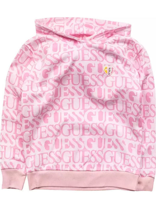 Kids Sweatshirt with Pink Hood