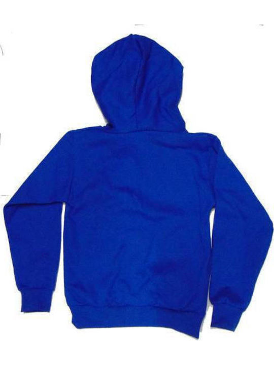 Kinder-Sweatshirt mit Kapuze und Taschen Blau Classic Super Mario