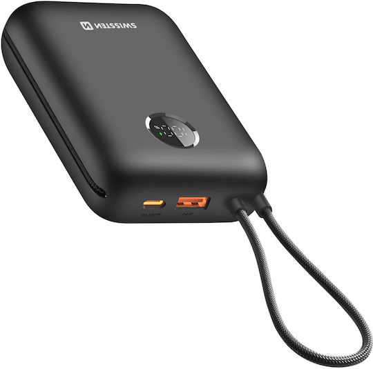 Swissten Voltbox Power Bank 30000mAh 35W με Θύρα USB-A και Θύρα USB-C Power Delivery / Quick Charge Μαύρο