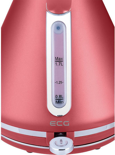 ECG Fierbător 1.7lt 2200W Roșu RK1708TC
