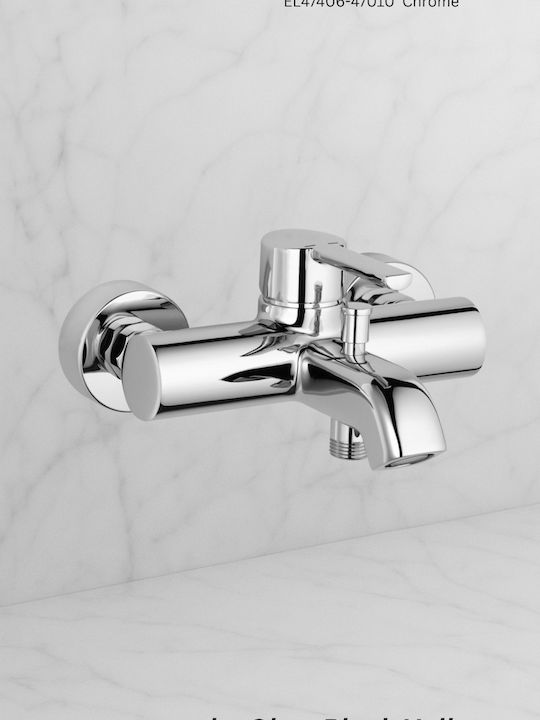 Baterie Cada și Dus Heinrich Schulte Amestecare Omega 450 Argintiu Chrome Silver