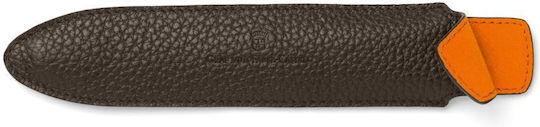Graf Von Faber Castell Θήκη 1 Εργαλείο Γραφής Cashmere Long Σκούρο Καφέ
