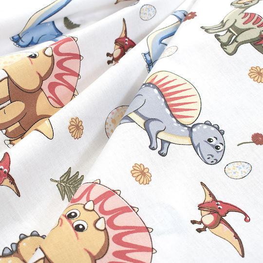 Dimcol Duvet Crib Cotton White 120x160cm