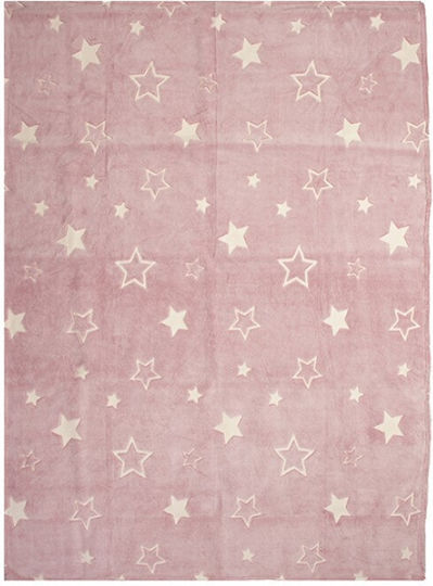 Nef-Nef Homeware Одеяло Флийс Starlight Светещо Pink 160x220cm