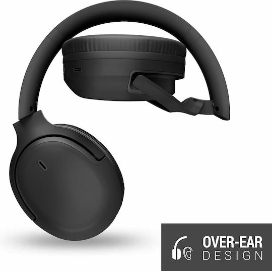 Wireless / Wired Over Ear Headphones with 2 hours of Operation Black