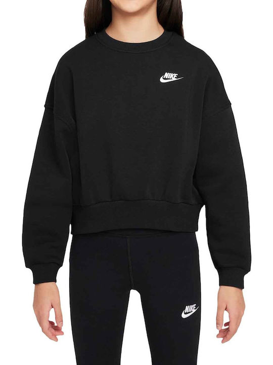 Fleece Hanorac Copii Black Sportswear Club