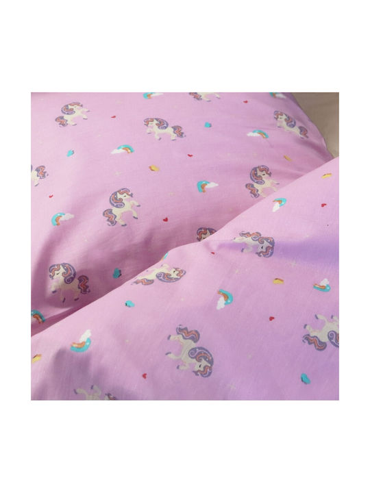 Unicorn Παιδική Παπλωματοθήκη Μονή Unicorn