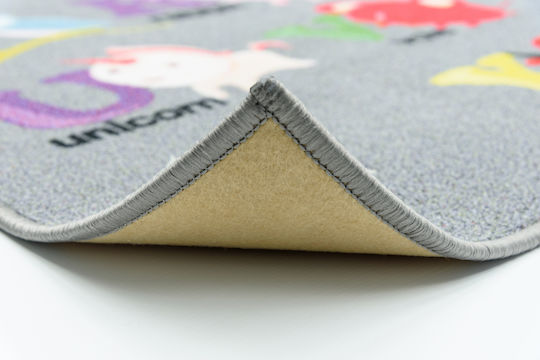 Kids Rug Playroom Abc Grey 160x240