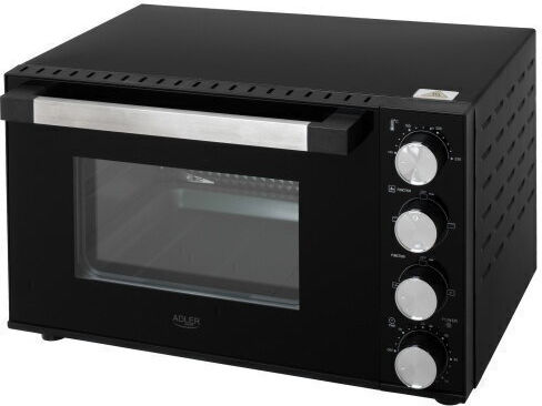 Adler Electric Countertop Oven 30lt Without Burners Black