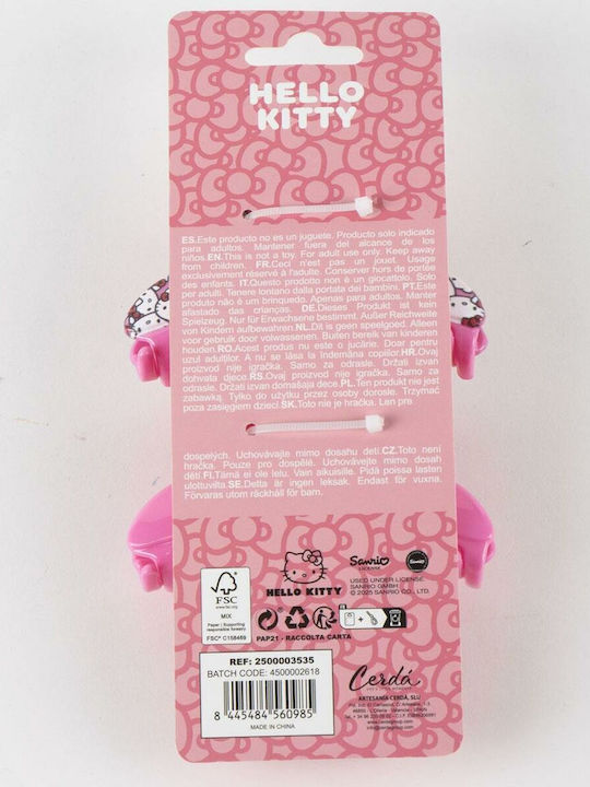 Hello Kitty Σετ Παιδικά Κοκαλάκια με Κλάμερ Φιγούρα σε Ροζ Χρώμα 2τμχ Hello Kitty Σετ Παιδικά Κοκαλάκια με Κλάμερ Φιγούρα σε Ροζ Χρώμα 2τμχ