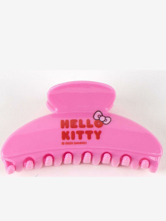 Hello Kitty Σετ Παιδικά Κοκαλάκια με Κλάμερ Φιγούρα σε Ροζ Χρώμα 2τμχ