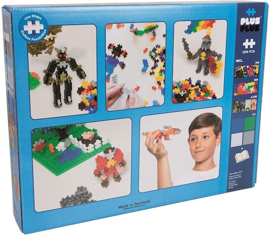 Plus Plus Τουβλάκια Plus Plus Basic - Learn To Build για 5-12 Ετών 1200τμχ