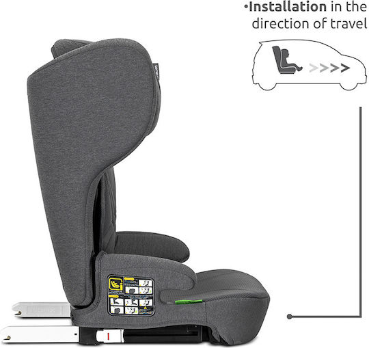 Lorelli Rigel Baby Car Seat High-back Booster i-Size with Isofix Grey 15-36 kg
