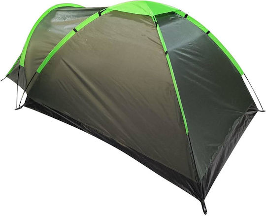Σκηνή Camping Igloo Ορειβασίας Πράσινη 4 Εποχών για 2 Άτομα Αδιάβροχη 3000mm 275x150x105εκ.