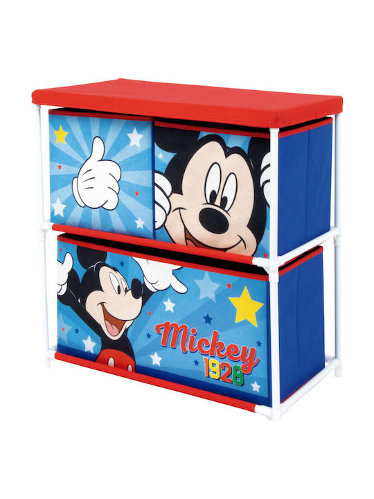 Arditex Σύστημα Αποθήκευσης Παιχνιδιών Mickey Mouse Μπλε 53x30x60cm