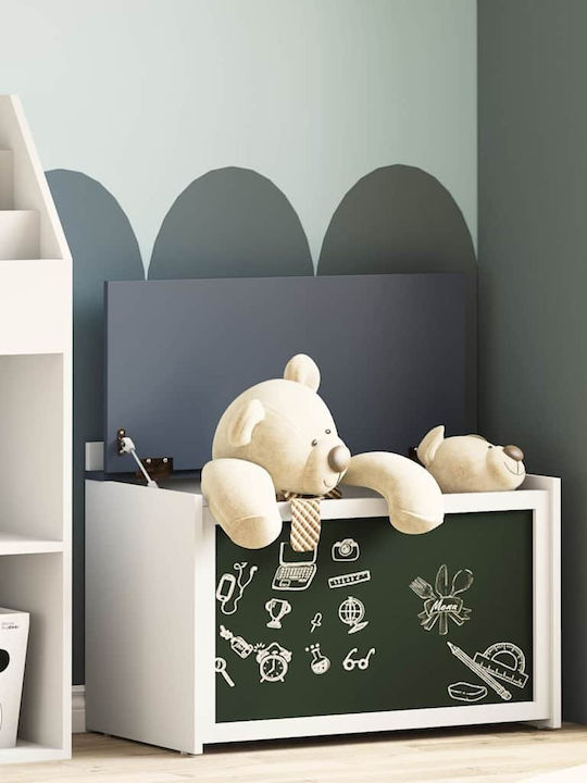vidaXL Kinder Aufbewahrungsbox aus Holz Gray 73x33x55cm 1Stück