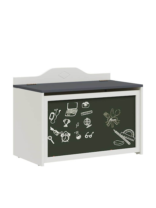 vidaXL Kinder Aufbewahrungsbox aus Holz Gray 73x33x55cm 1Stück