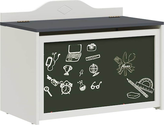 vidaXL Kinder Aufbewahrungsbox aus Holz Gray 73x33x55cm 1Stück