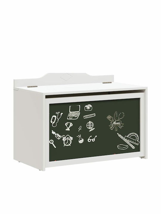 vidaXL Kinder Aufbewahrungsbox aus Holz Weiß 73x33x55cm 1Stück