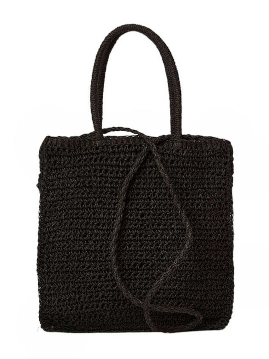 Bag to Bag Сламена Плажна чанта Черна