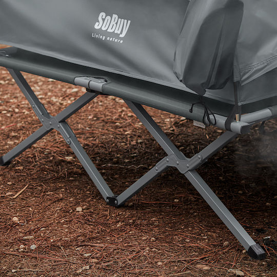 SoBuy Σκηνή Camping Igloo Γκρι για 2 Άτομα 193x145x188εκ.