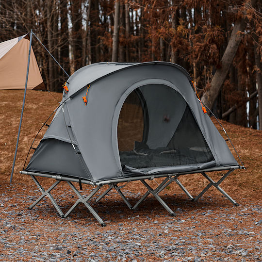 SoBuy Sommer Campingzelt Iglu Grau Für 2 Personen 194x145x157cm