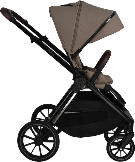 Bebe Stars Mythos Verstellbar 2 in 1 Baby Kinderwagen Geeignet für Neugeborene Beige