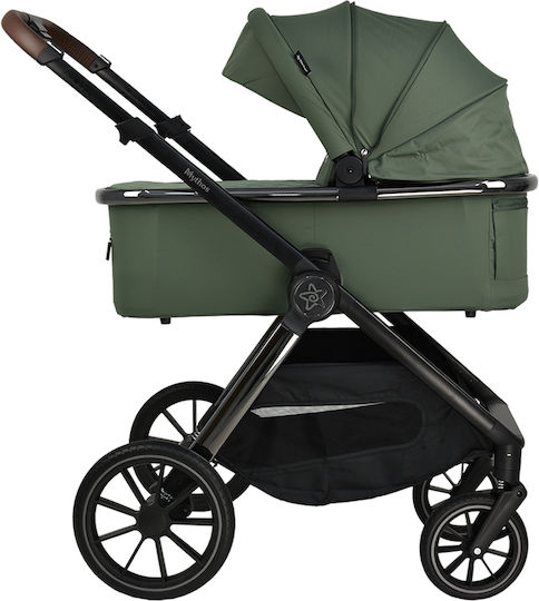 Bebe Stars Mythos Ρυθμιζόμενο Καρότσι 2 σε 1 Kατάλληλο για Nεογέννητο Green