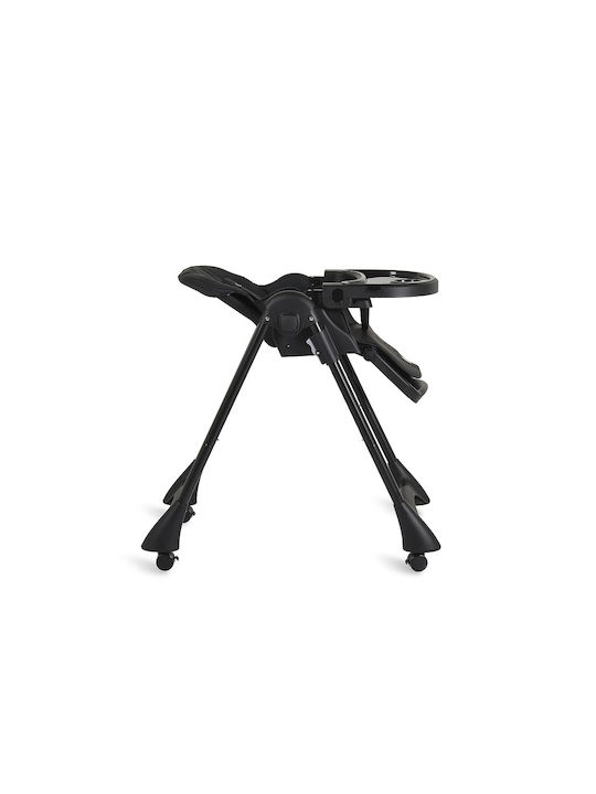 Moni Rico Foldable Baby Highchair With Adjustable Height Black