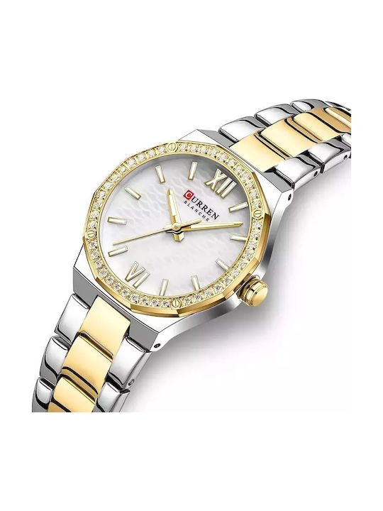 Curren Women's Watch with Silver Metal Bracelet
