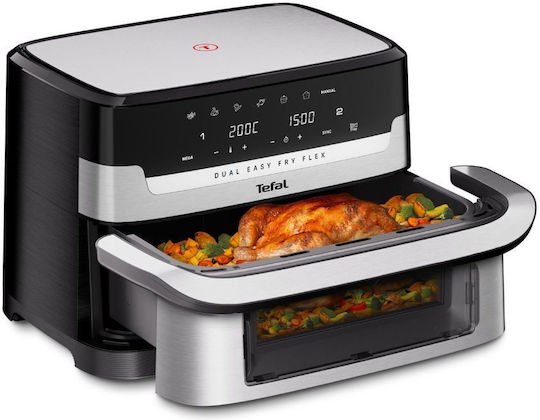 Tefal Easy Fry Friteuză cu aer cu Coș Detașabil Dublu 9lt Negru