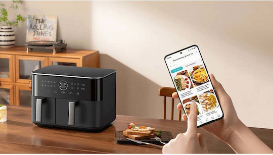 Xiaomi Dual Zone Air Fryer με Διπλό Αποσπώμενο Κάδο 10lt Γκρι