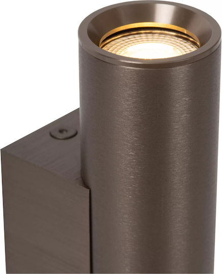 Lucide Lightning Dupla Lamp Wall with Socket GU10 Orange