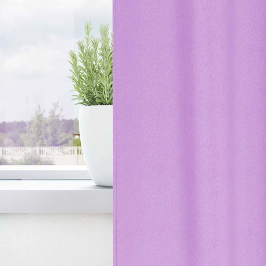 vidaXL Set Perdele Fereastră cu Bretele Mov 140x140cm